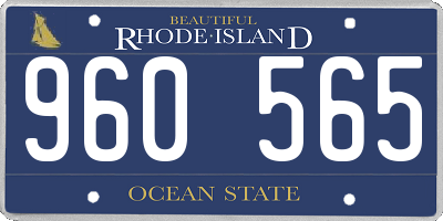 RI license plate 960565