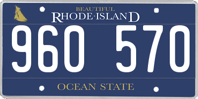 RI license plate 960570