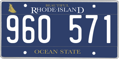 RI license plate 960571