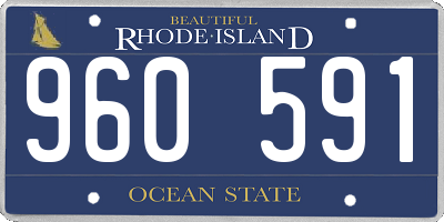RI license plate 960591
