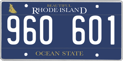 RI license plate 960601