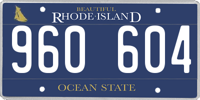 RI license plate 960604