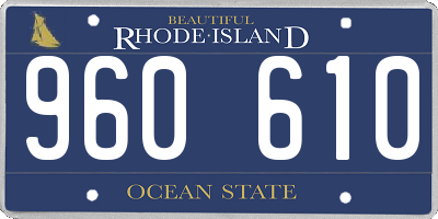 RI license plate 960610