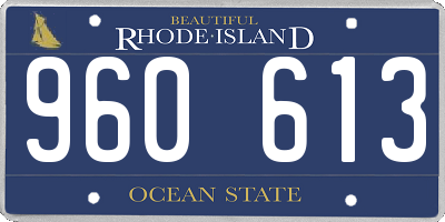 RI license plate 960613