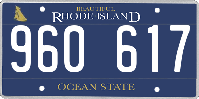 RI license plate 960617