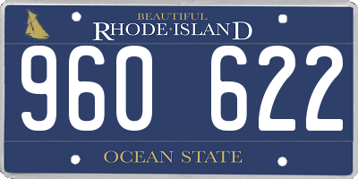 RI license plate 960622