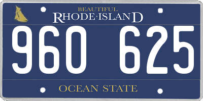 RI license plate 960625