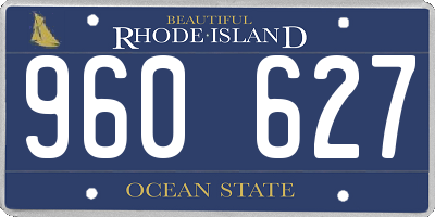 RI license plate 960627