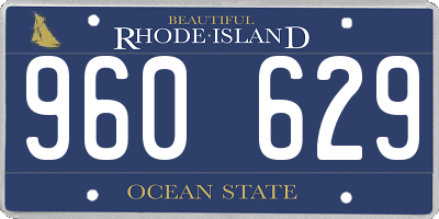 RI license plate 960629