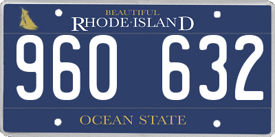 RI license plate 960632