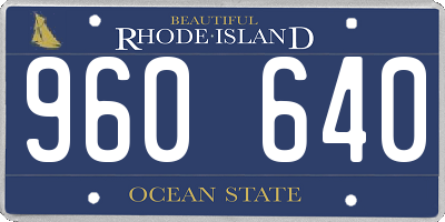 RI license plate 960640