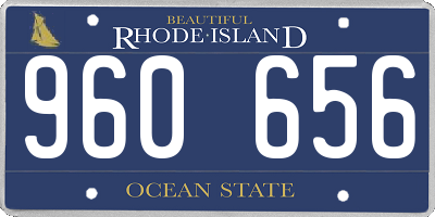 RI license plate 960656