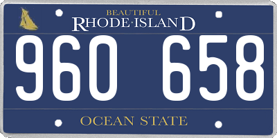 RI license plate 960658