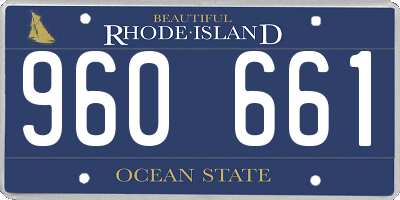 RI license plate 960661