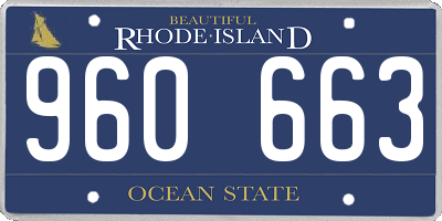 RI license plate 960663