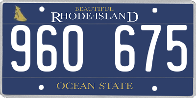 RI license plate 960675