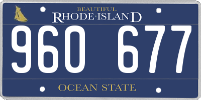 RI license plate 960677