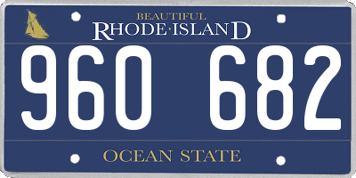 RI license plate 960682