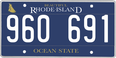 RI license plate 960691