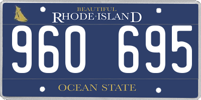 RI license plate 960695