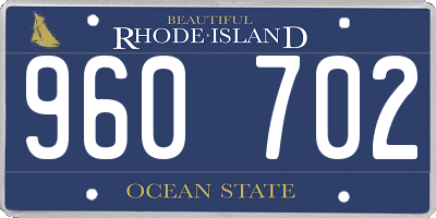 RI license plate 960702