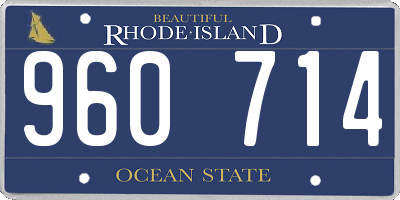 RI license plate 960714
