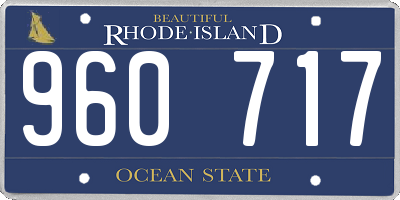 RI license plate 960717