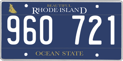 RI license plate 960721