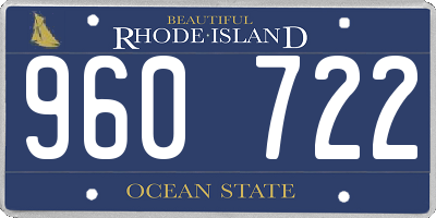 RI license plate 960722