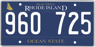 RI license plate 960725