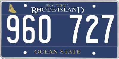 RI license plate 960727