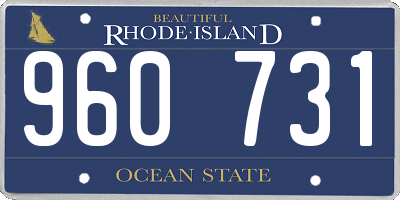 RI license plate 960731