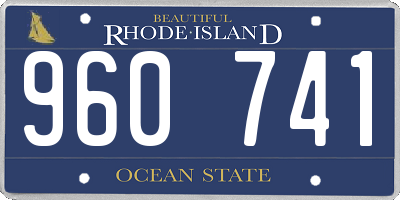 RI license plate 960741