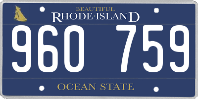 RI license plate 960759
