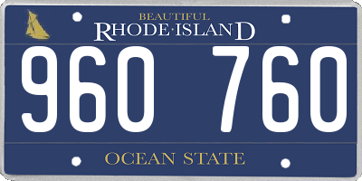RI license plate 960760
