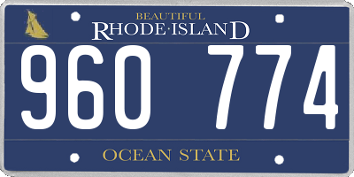 RI license plate 960774