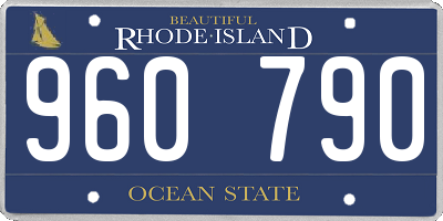 RI license plate 960790