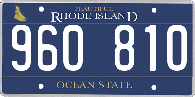 RI license plate 960810