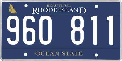 RI license plate 960811