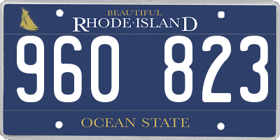 RI license plate 960823