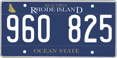 RI license plate 960825