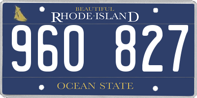 RI license plate 960827