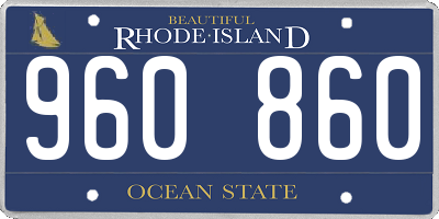 RI license plate 960860