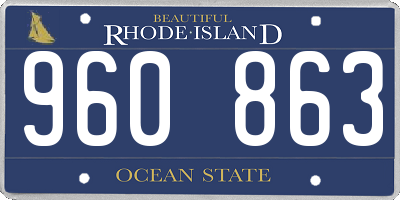 RI license plate 960863