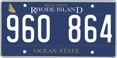 RI license plate 960864