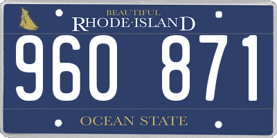 RI license plate 960871