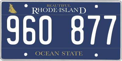 RI license plate 960877