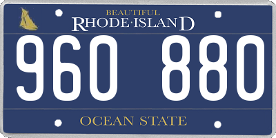 RI license plate 960880
