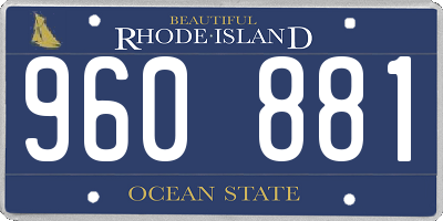 RI license plate 960881