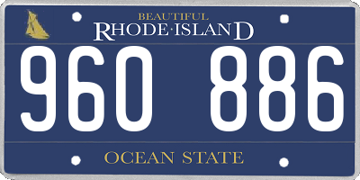 RI license plate 960886